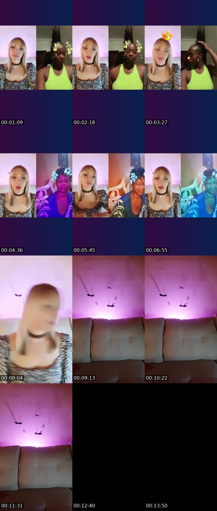 Contact-sheet preview of EVAgenia❤️🌍's Liveme recording