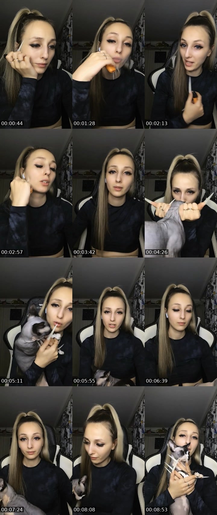 Contact-sheet preview of 🐺ŞKAŃÐI🐺's Liveme recording