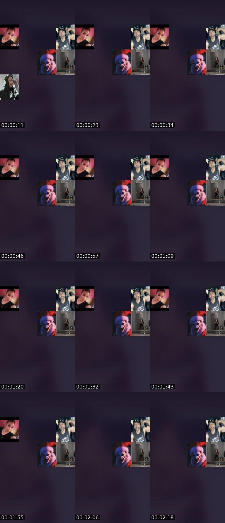 Contact-sheet preview of 𝓙𝓐𝓓𝓐💋's Liveme recording