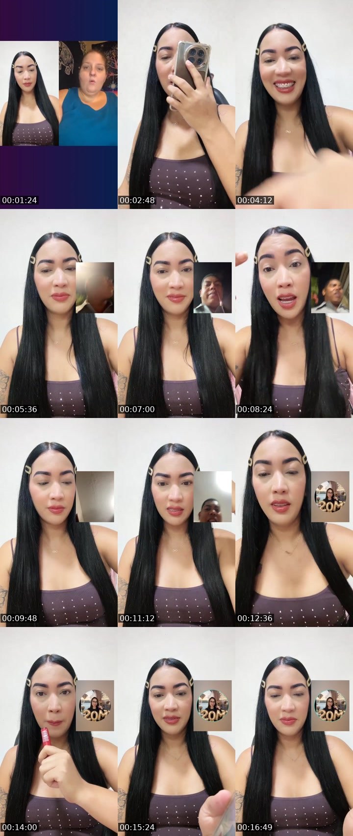 Contact-sheet preview of 🌈🎀🫦Fresita🛡️🔆's Liveme recording