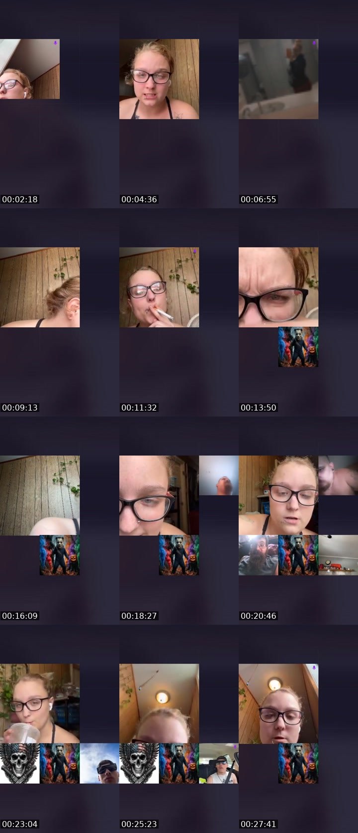 Contact-sheet preview of SpicyNuggyFafo𖠞₄₂₀'s Liveme recording