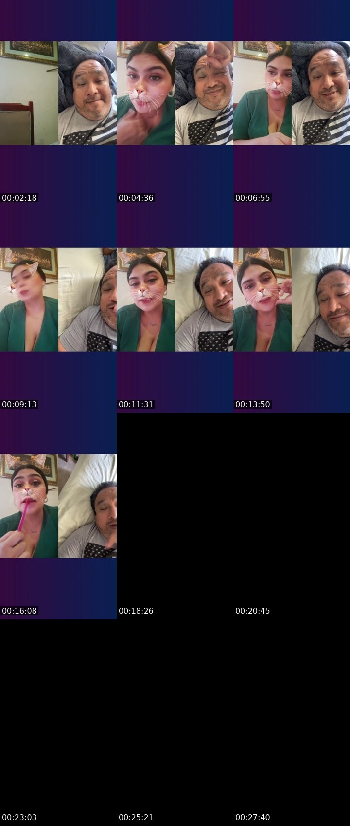 Contact-sheet preview of 🌐YIRA🔥🧸's Liveme recording