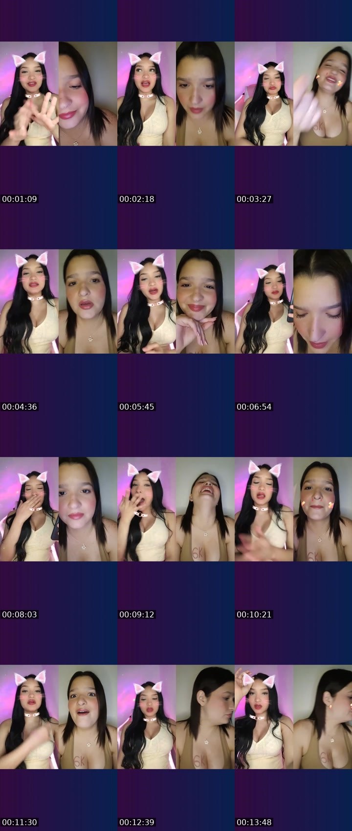 Contact-sheet preview of 🌸 ⃟Ambår ᥫ᭡.'s Liveme recording