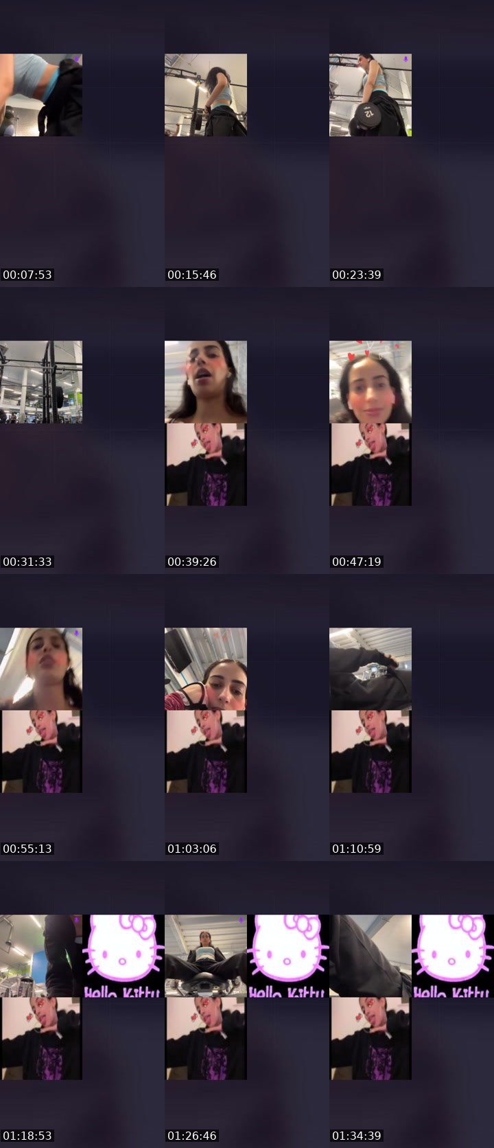 Contact-sheet preview of 𝐌𝐘𝐒𝐓𝐄𝐑𝐘 🐝's Liveme recording