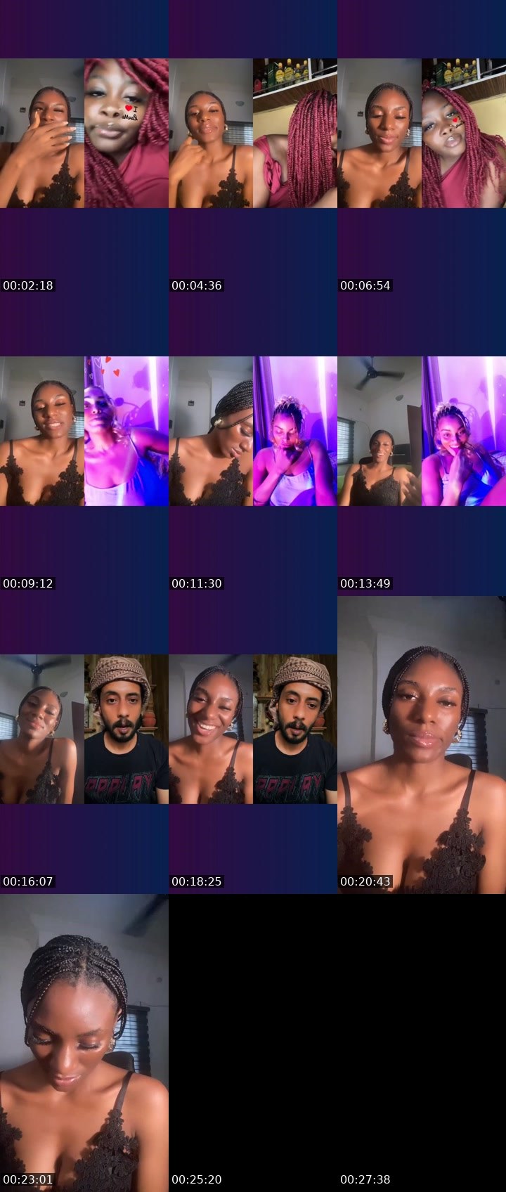 Contact-sheet preview of APHRODITE💰's Liveme recording