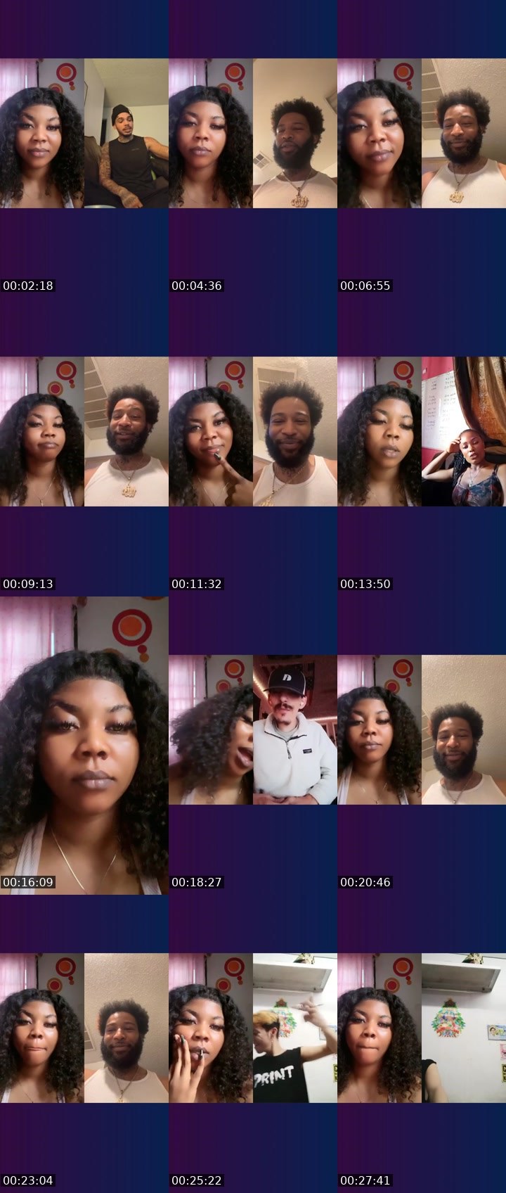 Contact-sheet preview of 🕊️💜HBD 𝓛𝓸𝓿e🦋🖤's Liveme recording