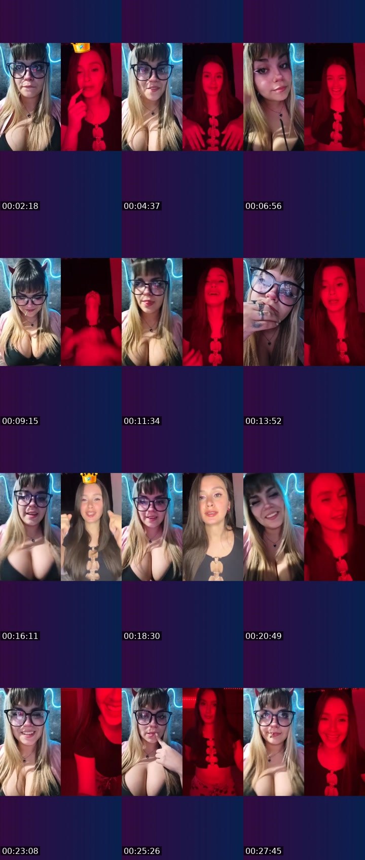 Contact-sheet preview of ꪑꪮꪮꪀ🫧⃝𖤐's Liveme recording