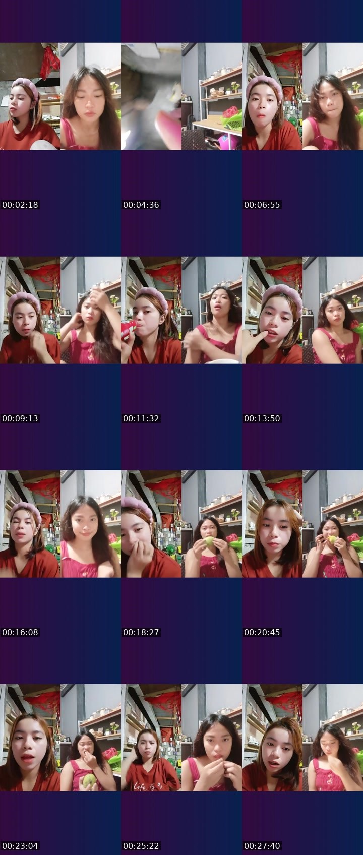 Contact-sheet preview of TA⃟🪽yang💎's Liveme recording