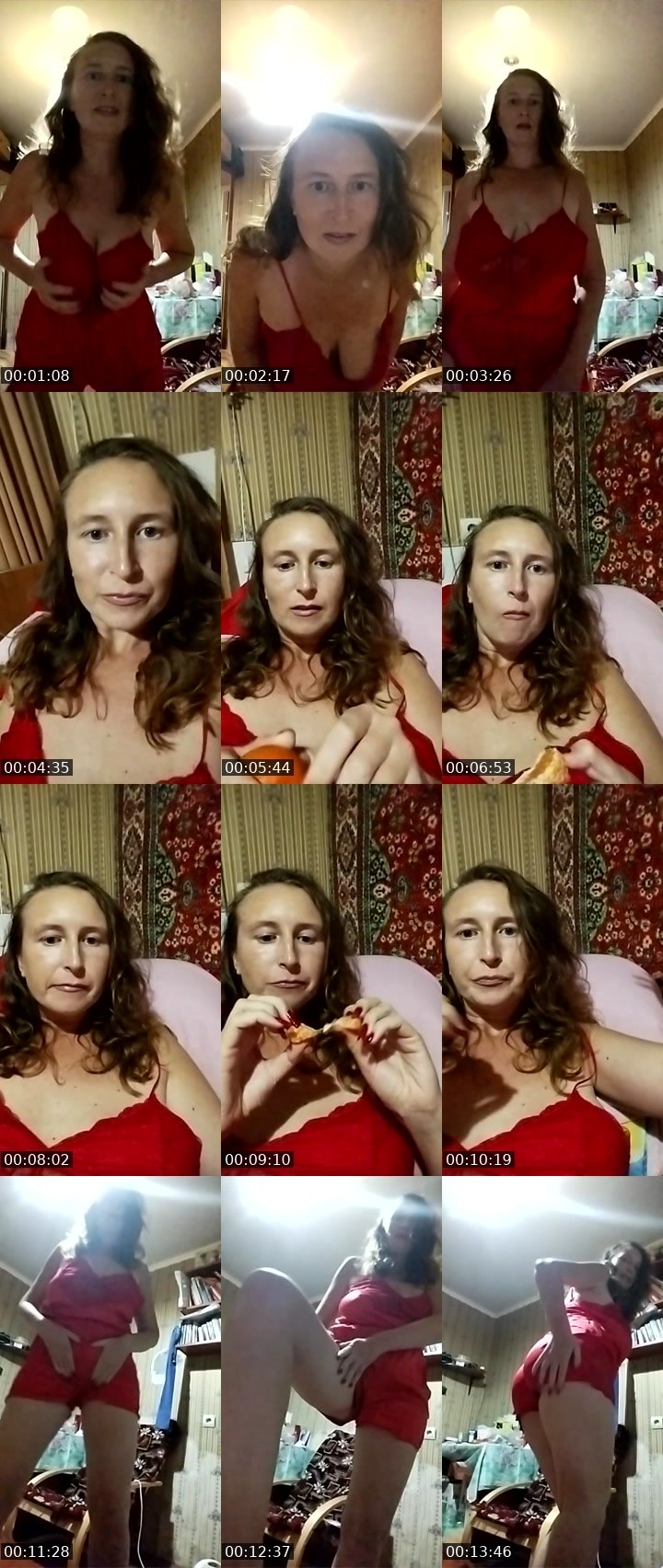 Contact-sheet preview of Sweetylady's Liveme recording