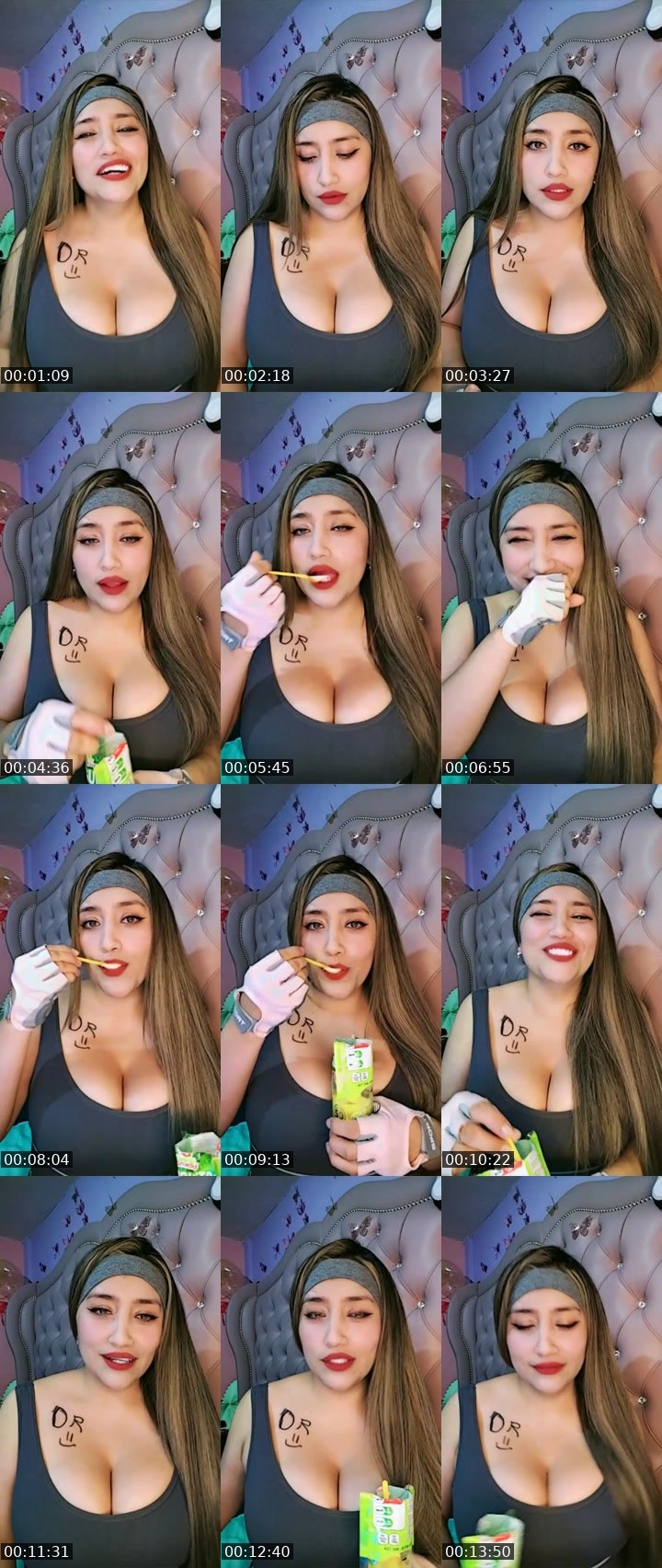 Contact-sheet preview of 🌐👻𝓓ulce🍒's Liveme recording
