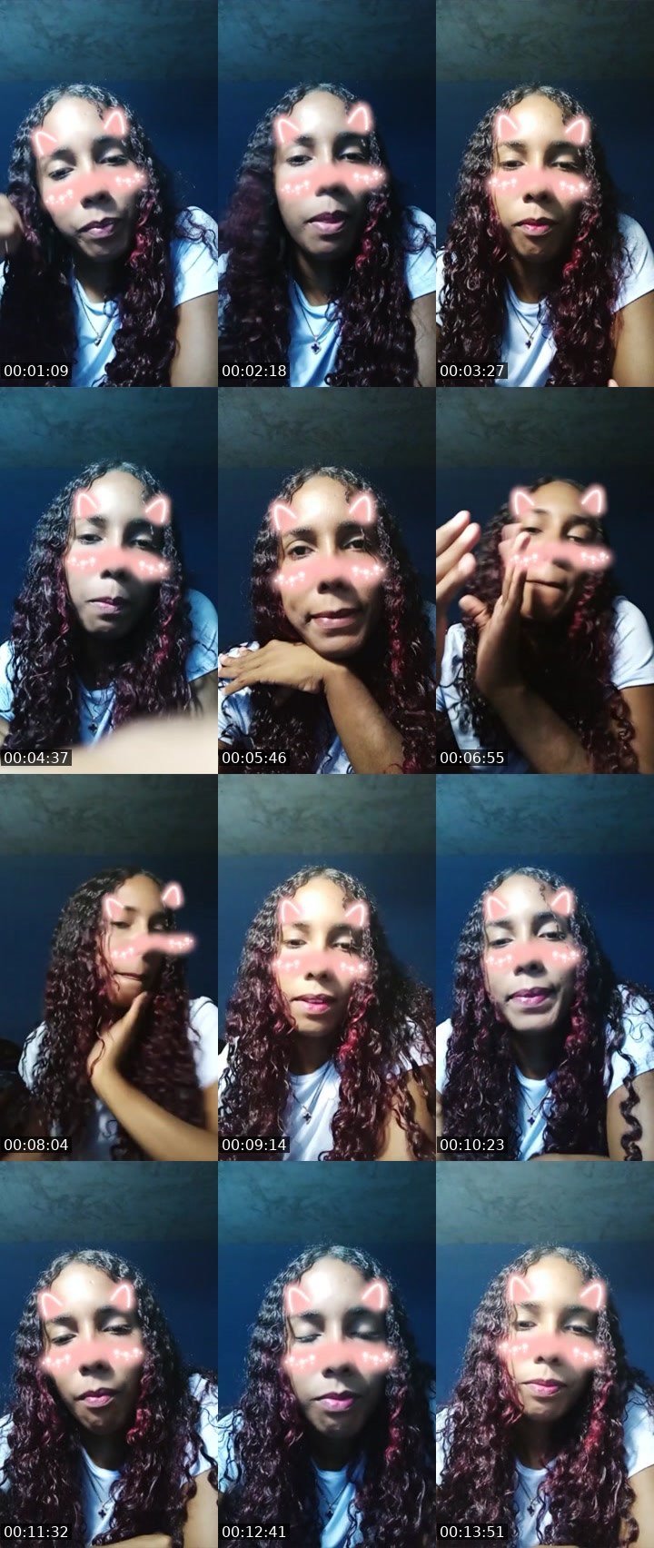 Contact-sheet preview of negrita🪩's Liveme recording
