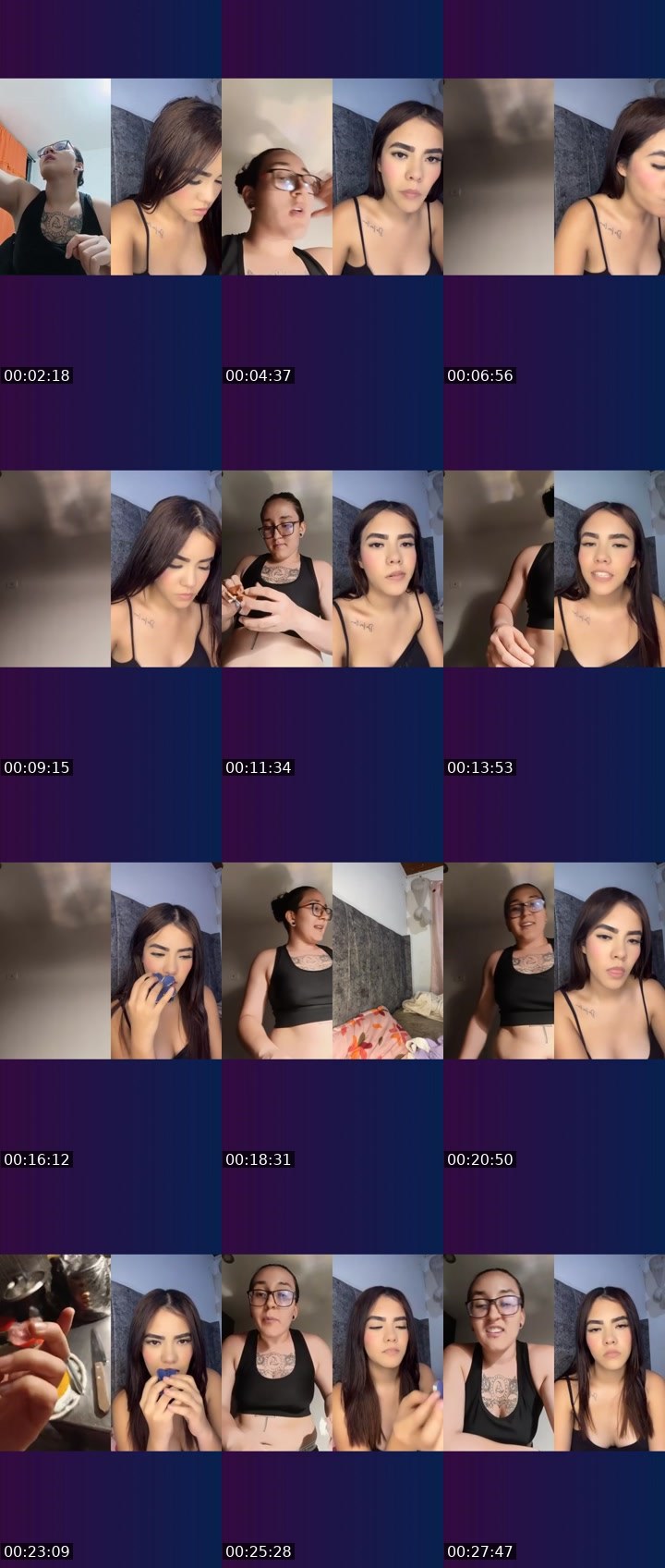 Contact-sheet preview of 12k 💠Rulisa 🧸's Liveme recording
