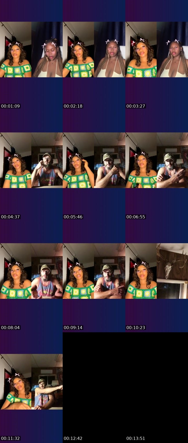 Contact-sheet preview of STAR✨🏦✊🏾's Liveme recording