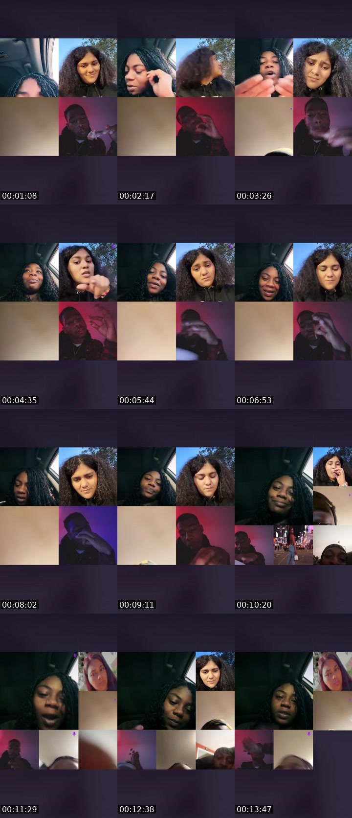 Contact-sheet preview of RozzyTheQueen✨'s Liveme recording