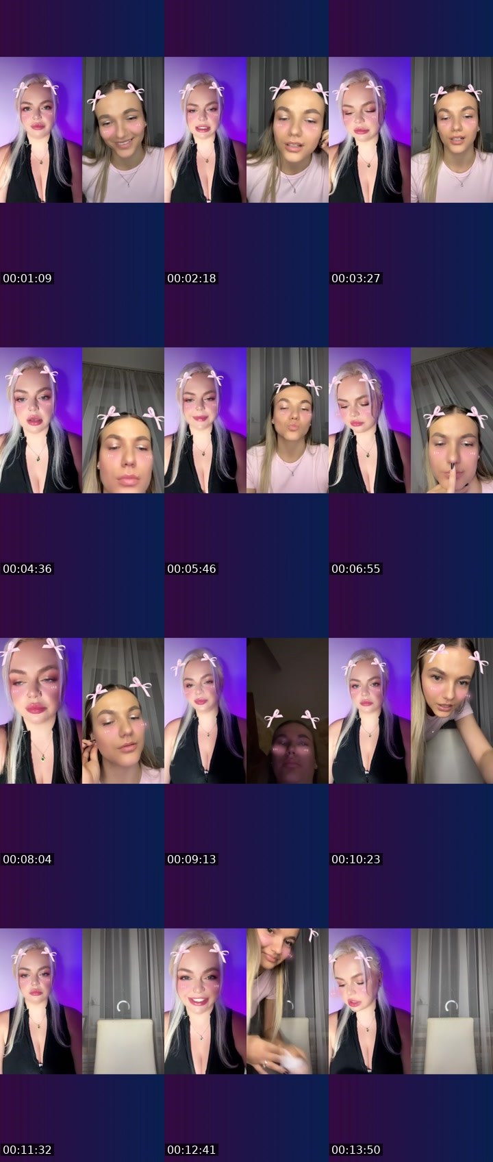 Contact-sheet preview of ℄𓆩👑⃤𝙉Ø𝟭⃤👑𓆪's Liveme recording