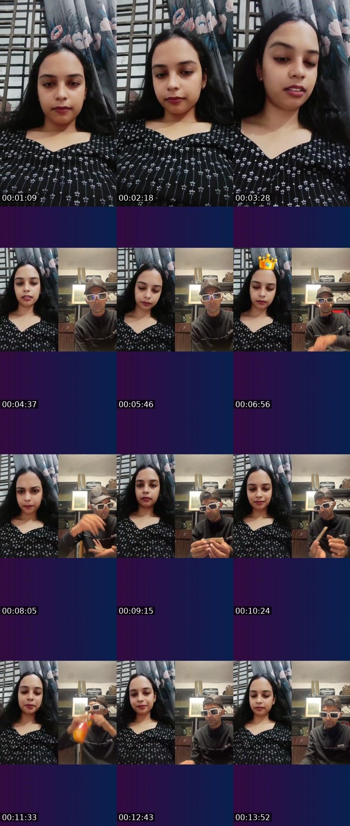 Contact-sheet preview of sara💝's Liveme recording