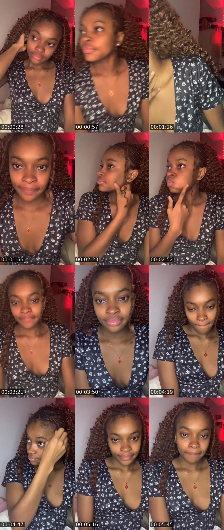 Contact-sheet preview of Creamy💗🦍's Liveme recording