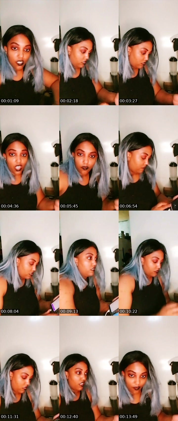 Contact-sheet preview of ♤CaribbeanQueen🌪's Liveme recording