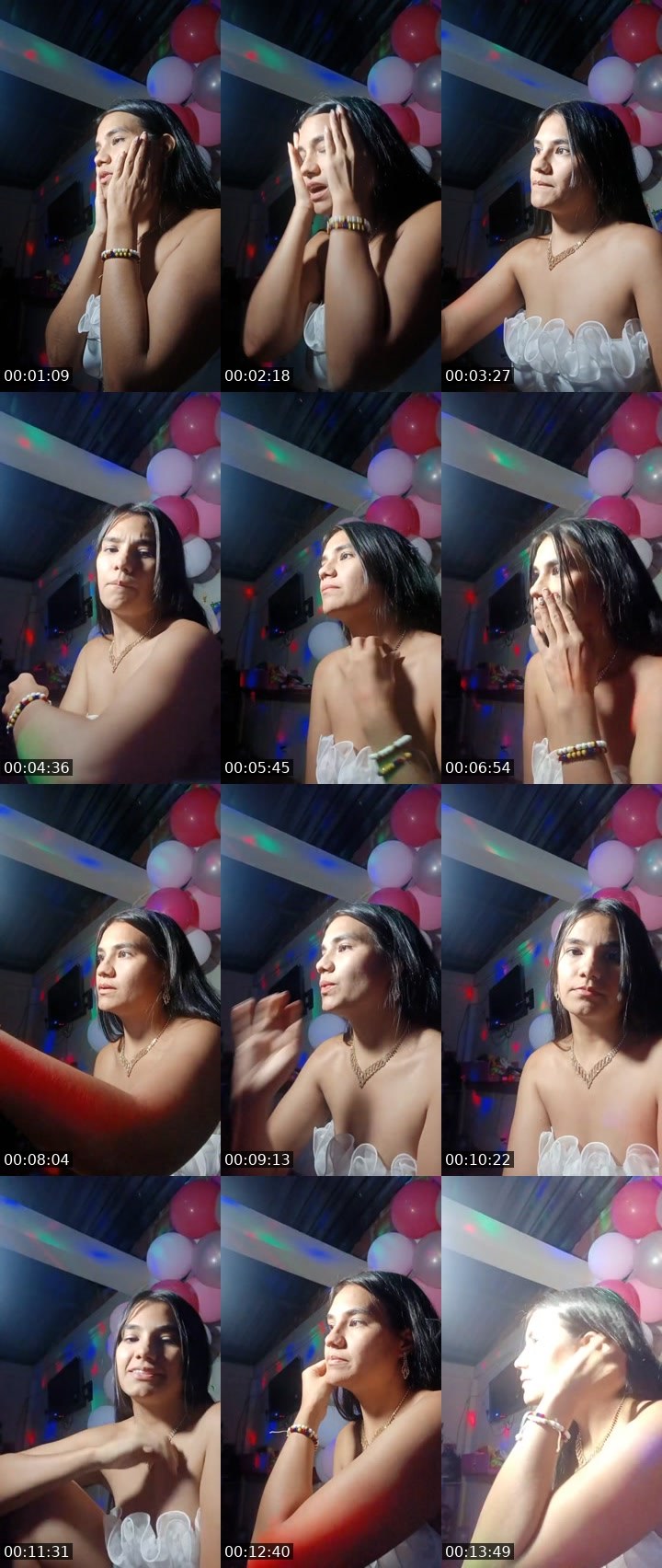 Contact-sheet preview of maribel moreno amaya's Liveme recording