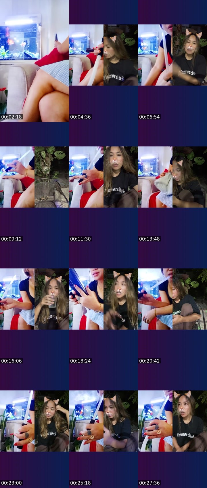 Contact-sheet preview of ᵀᴿˢ&P⭕️𝕼𝖚𝖊𝖊𝖓€ꪜA's Liveme recording