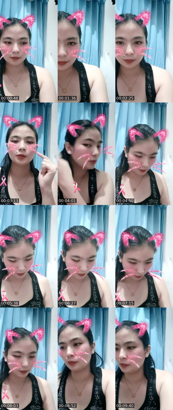 Contact-sheet preview of ℹ️Celine🩷's Liveme recording