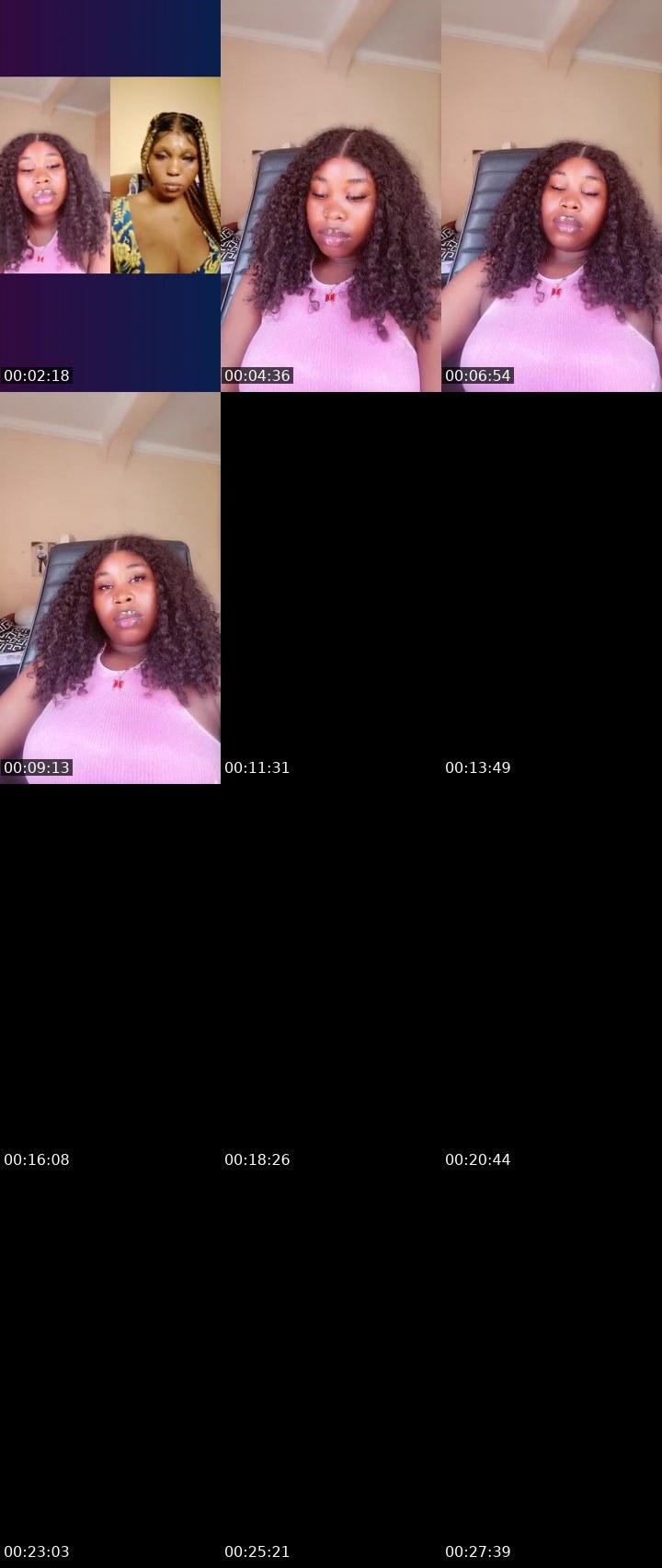 Contact-sheet preview of 4.5k🏦baby Sandra 🍫's Liveme recording