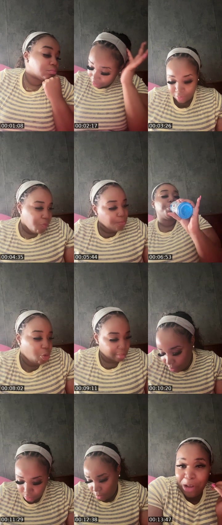 Contact-sheet preview of QUEENNJAS〽️INE🎭 ⃤'s Liveme recording