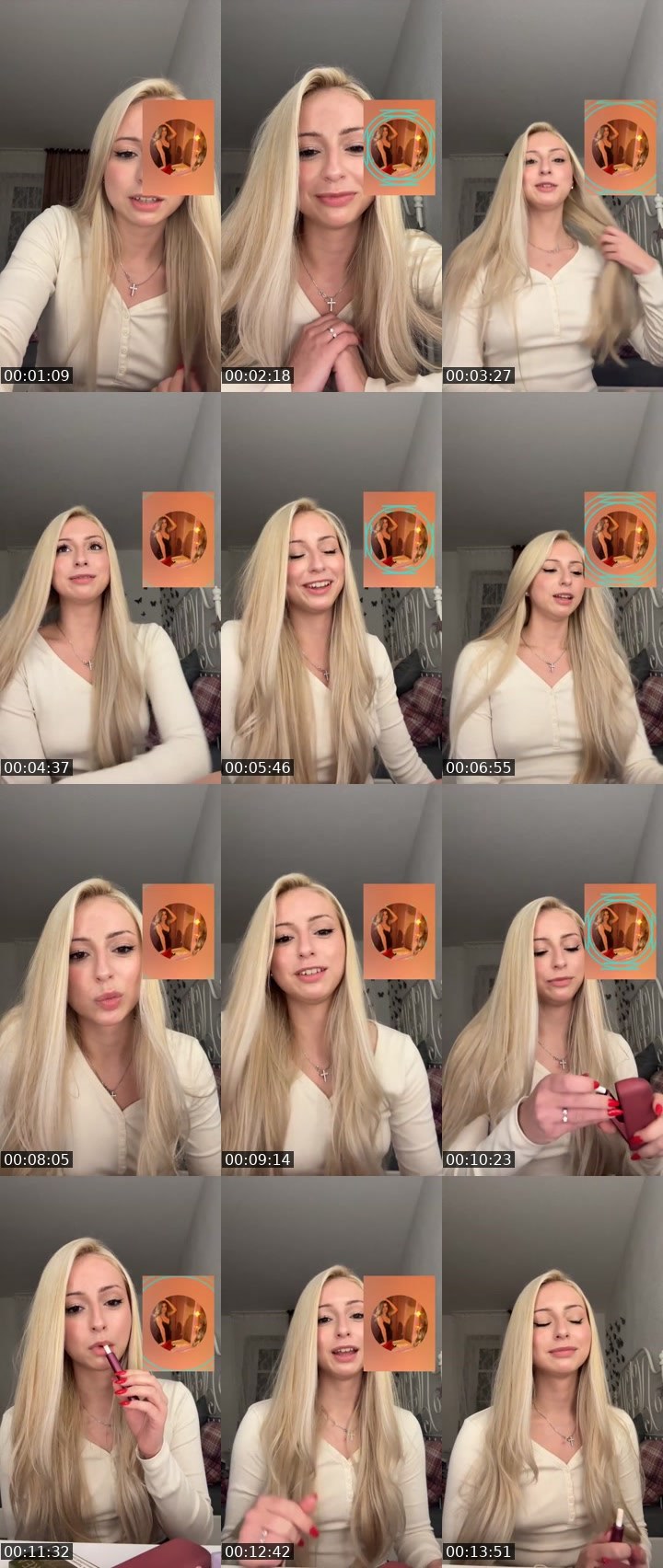 Contact-sheet preview of Dariaaa 🎀🧚‍♀️'s Liveme recording