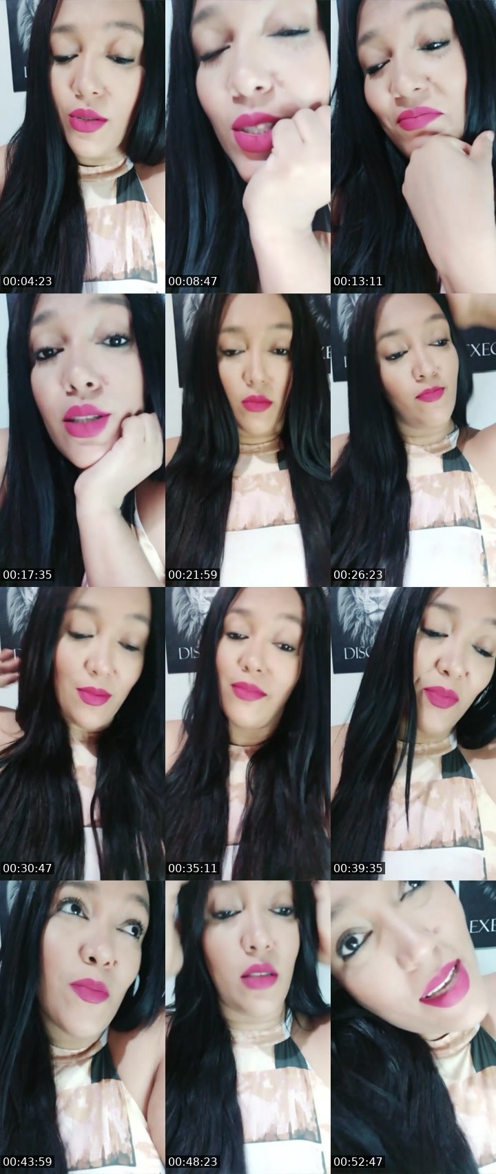 Contact-sheet preview of 🍎Ž⃤Ť⃤sara🦉⃤'s Liveme recording