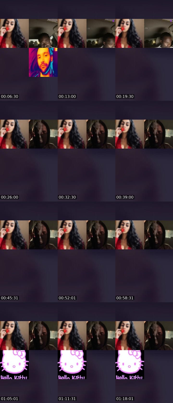 Contact-sheet preview of 𝐌𝐘𝐒𝐓𝐄𝐑𝐘 🐝's Liveme recording