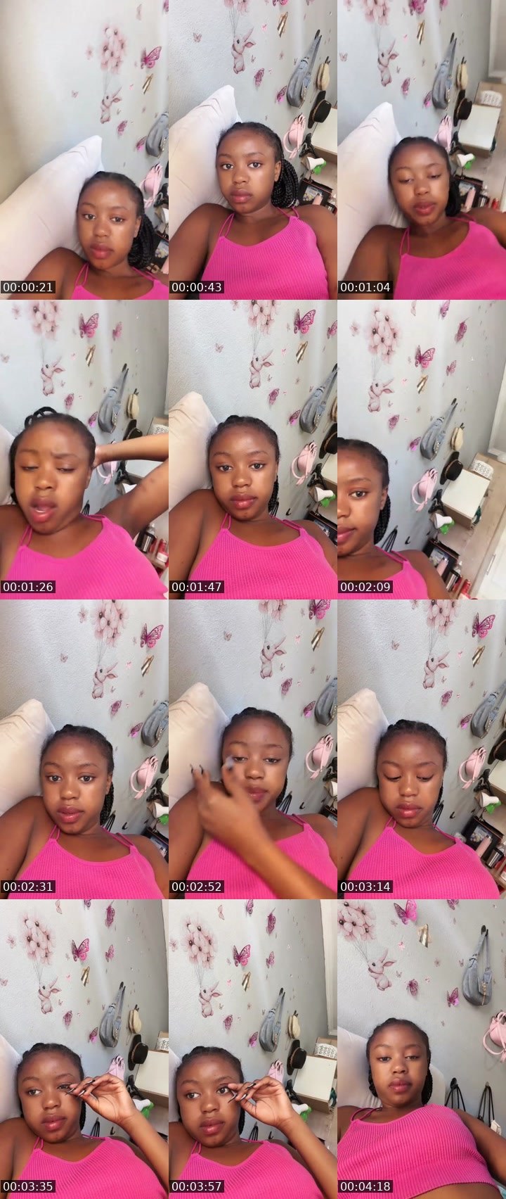 Contact-sheet preview of GrACe🌸💦's Liveme recording