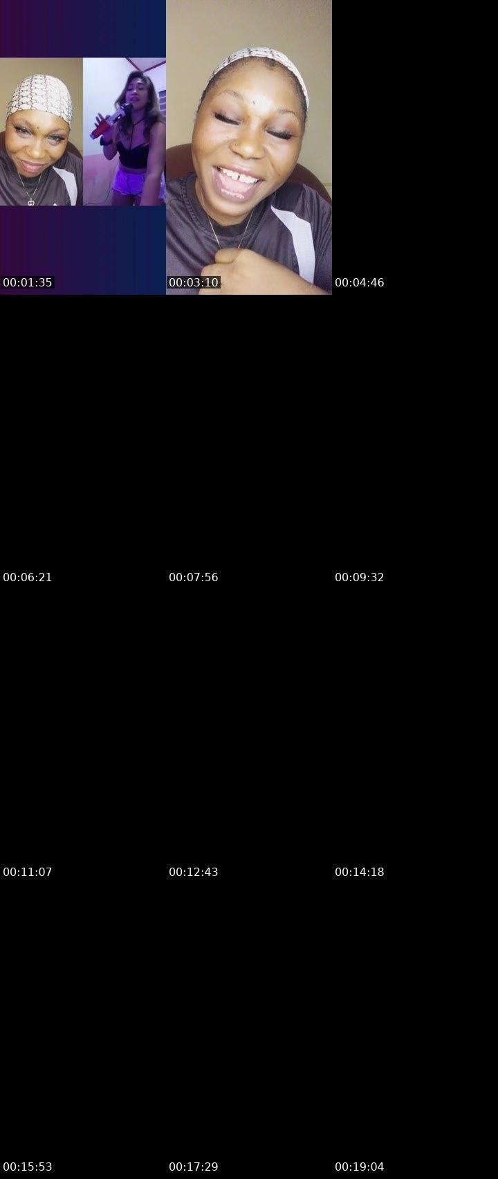 Contact-sheet preview of 😈🎭Agoddess🩷's Liveme recording