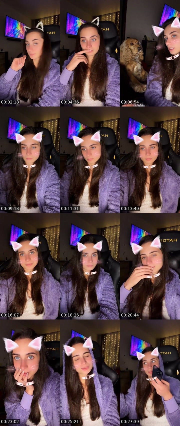 Contact-sheet preview of 𝐸𝓂𝓂𝒾𝒯𝓇𝒶𝒾𝓁🐾's Liveme recording