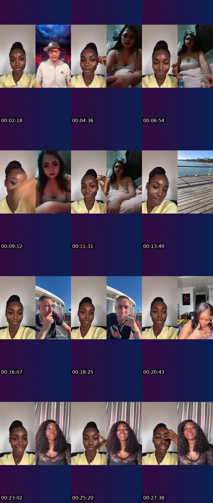 Contact-sheet preview of Ava🕊️'s Liveme recording