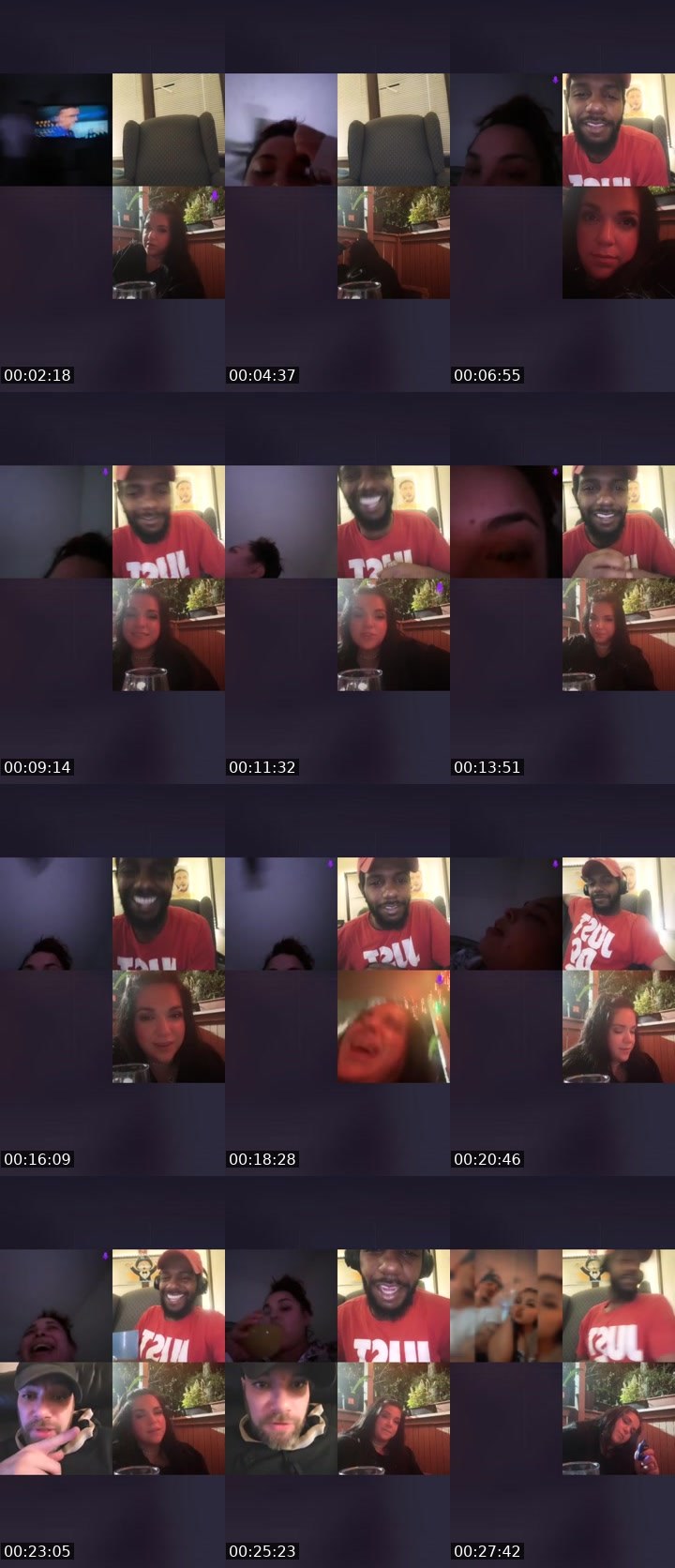 Contact-sheet preview of Tiinkk🧚🏻's Liveme recording