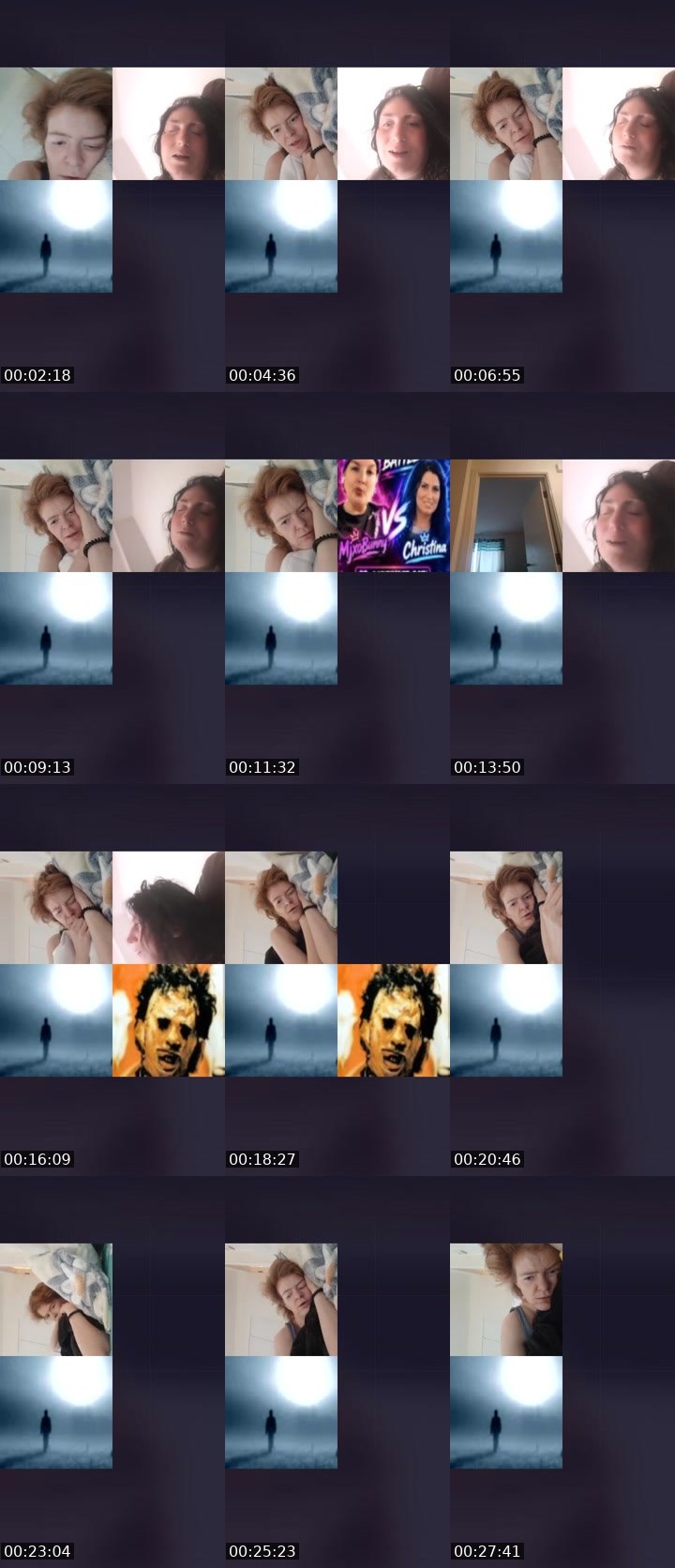Contact-sheet preview of little miss red's Liveme recording