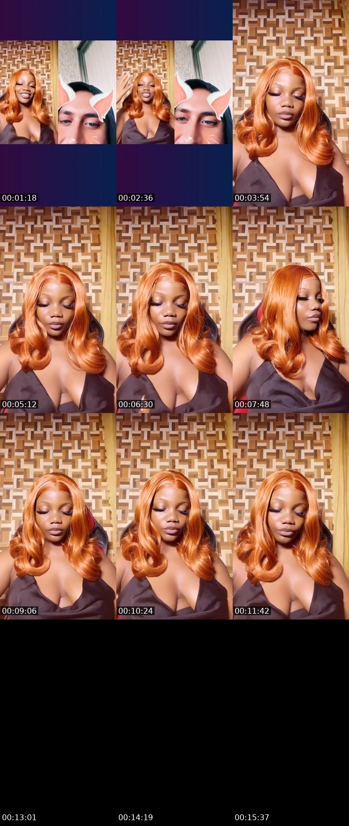 Contact-sheet preview of Badieee's Liveme recording