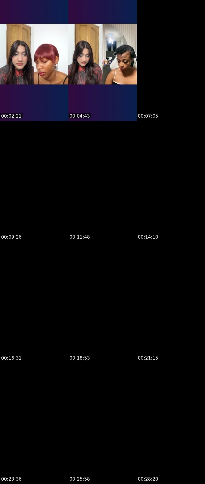 Contact-sheet preview of 🦂RosJaick 🫧🧸's Liveme recording