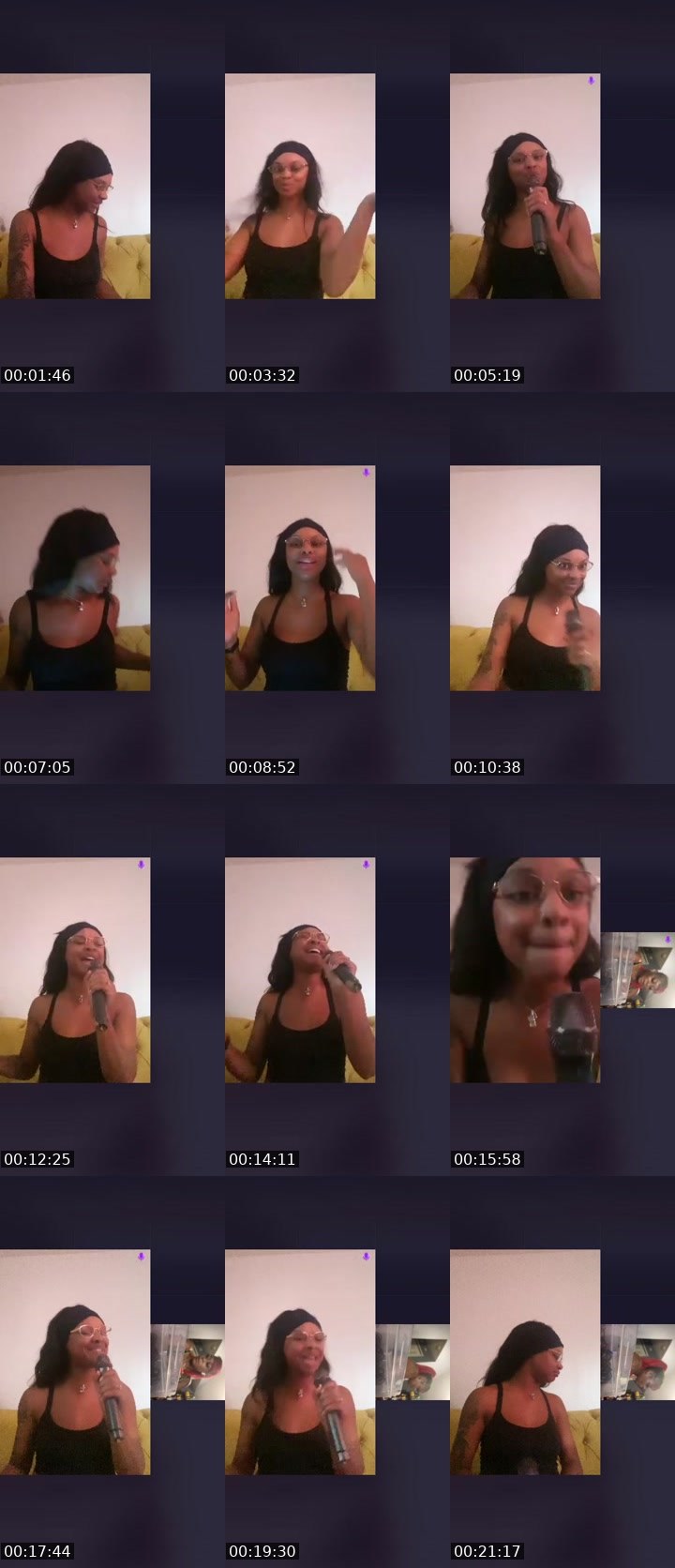 Contact-sheet preview of 😍💕Ayeitsmyaa😍✨'s Liveme recording