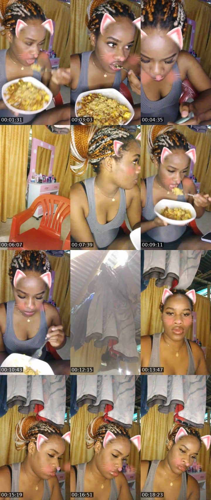 Contact-sheet preview of ☁️lola🌍😇's Liveme recording
