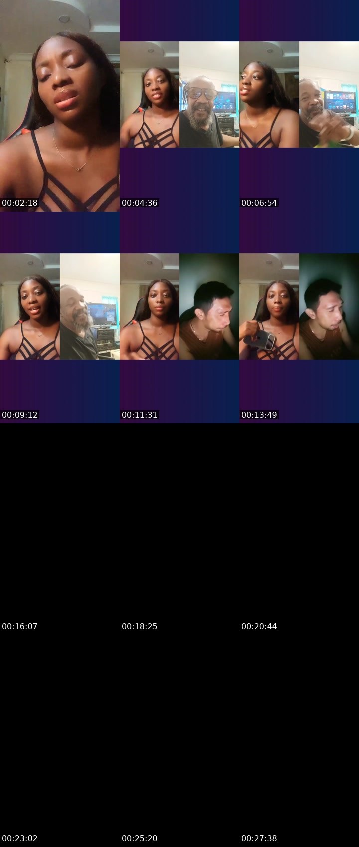 Contact-sheet preview of HBD10k😈🅱️ee🐝💜's Liveme recording