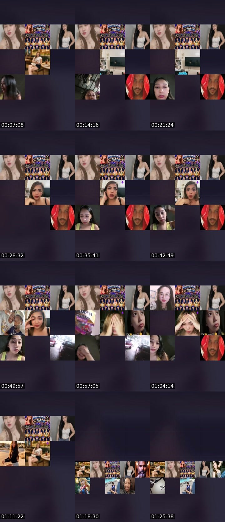 Contact-sheet preview of 🌶️👸🏻Slurphy🫧's Liveme recording