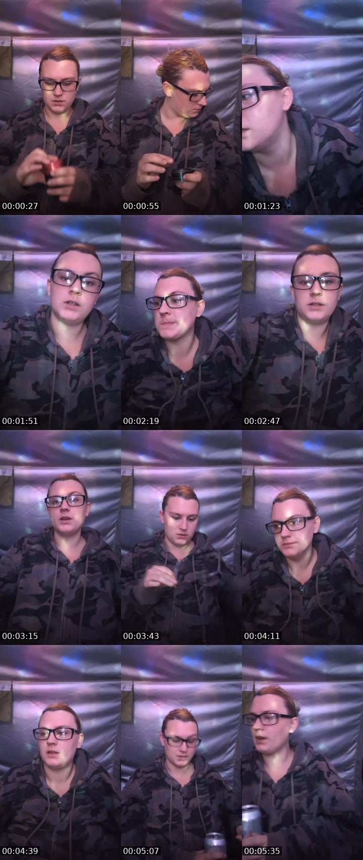 Contact-sheet preview of Daphodil's Liveme recording