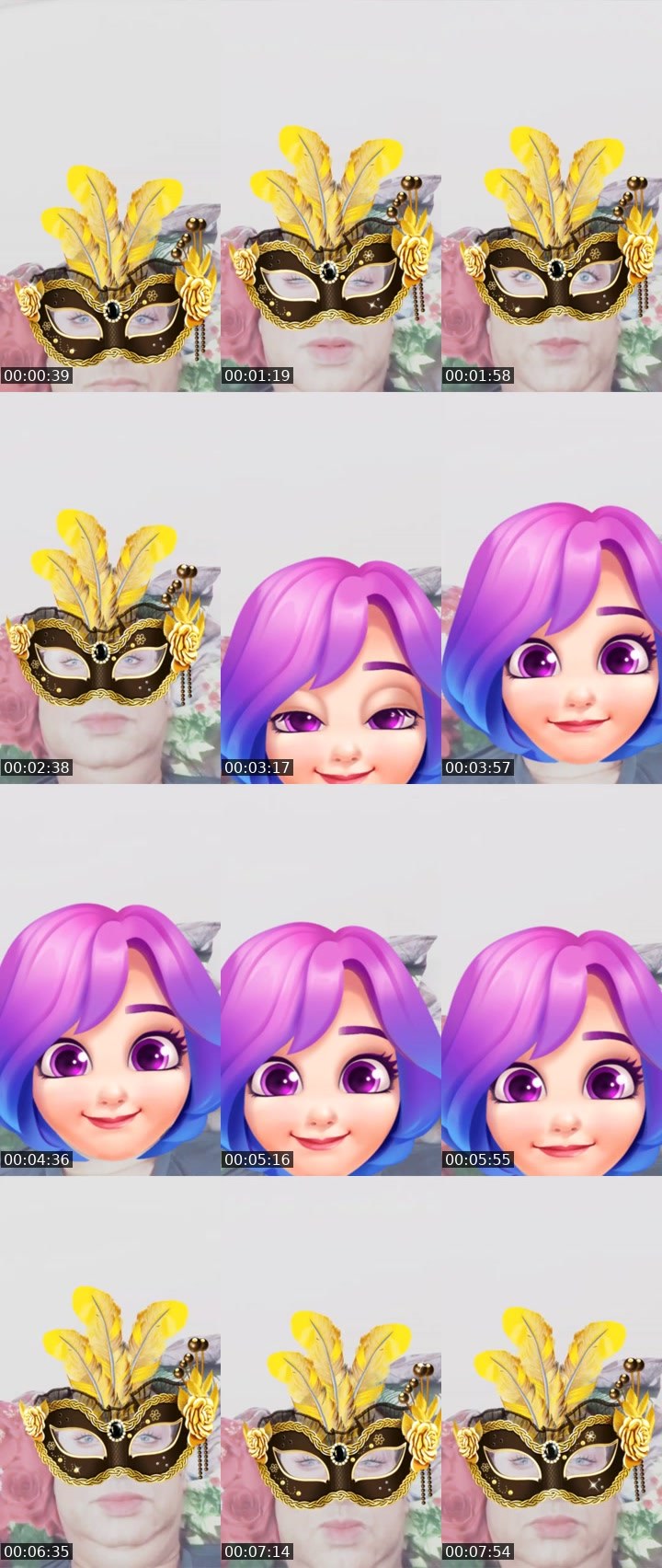 Contact-sheet preview of Moon Thai's Liveme recording