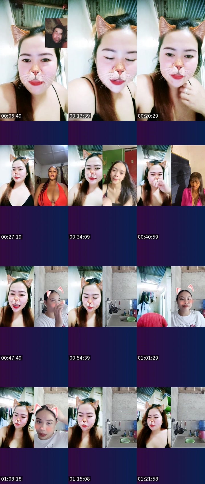 Contact-sheet preview of NP🫅MICHEKAY🧙's Liveme recording