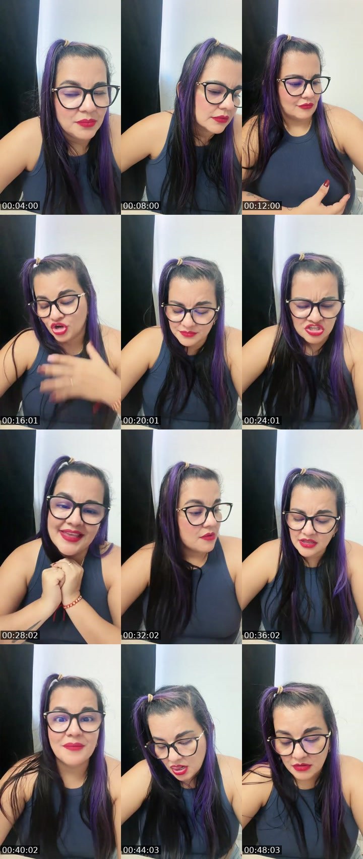 Contact-sheet preview of 🌐 Señoritha V 🌐's Liveme recording