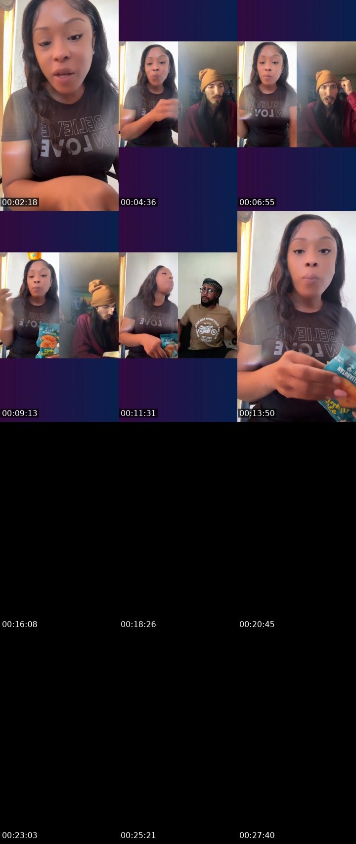 Contact-sheet preview of SamiSavage's Liveme recording