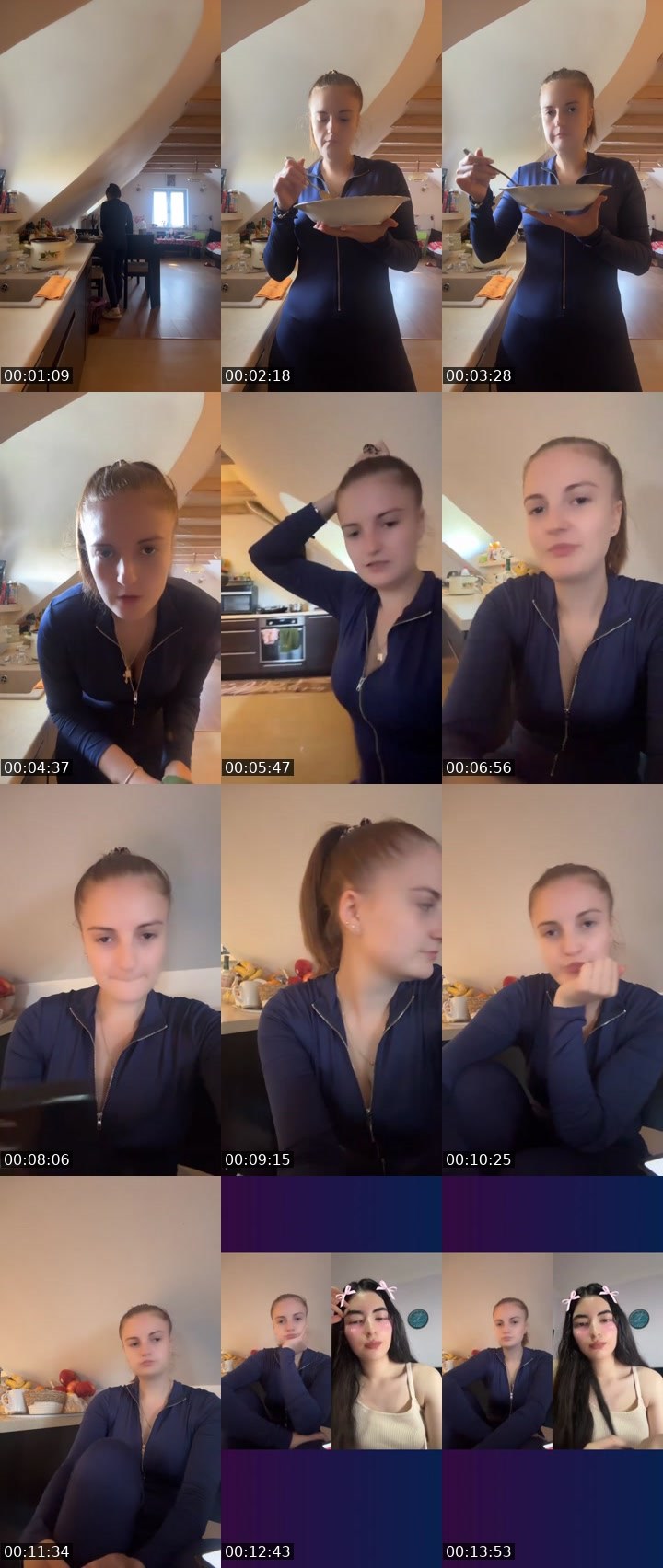 Contact-sheet preview of Olichka🇺🇦🇵🇱's Liveme recording