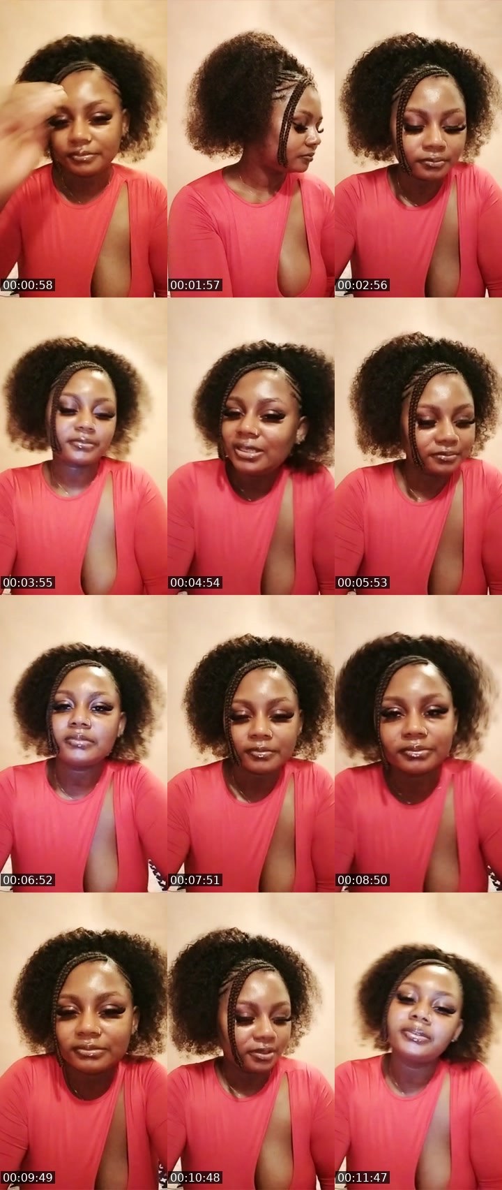 Contact-sheet preview of empress 🔥's Liveme recording