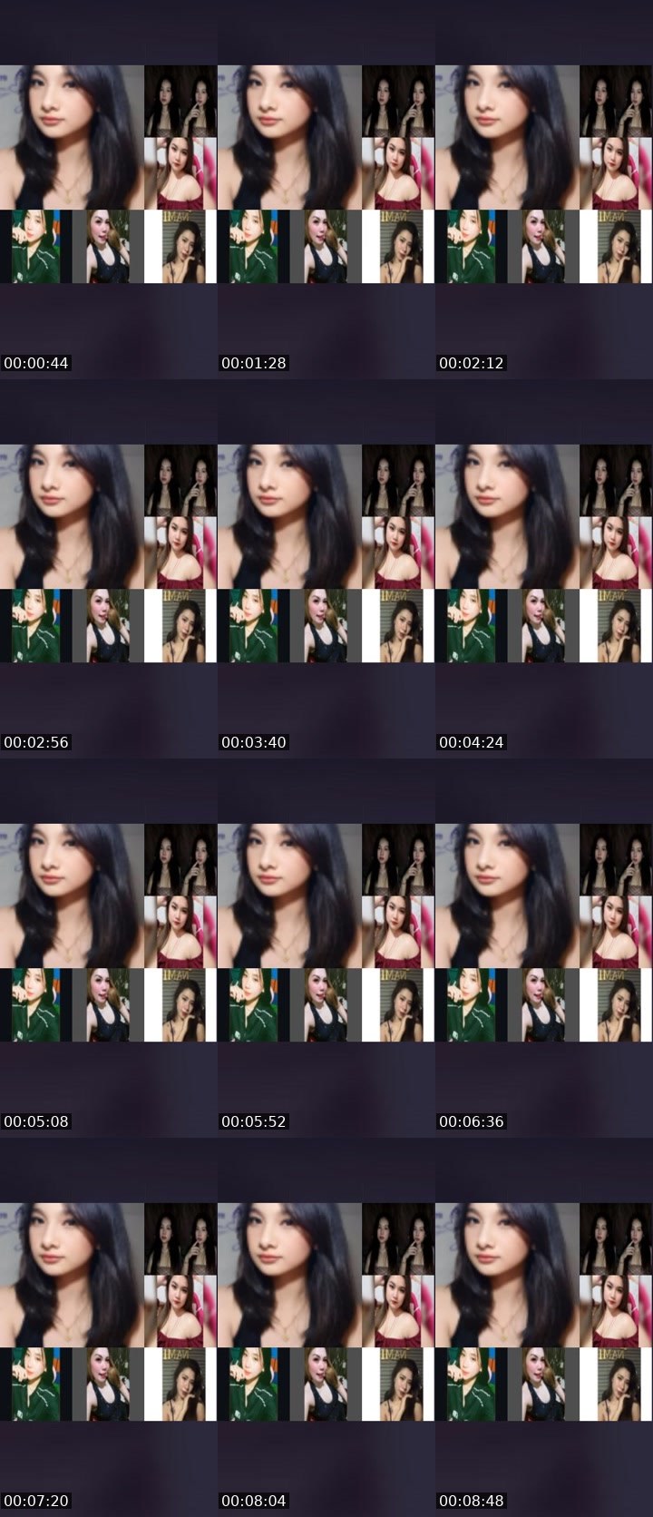 Contact-sheet preview of ㋡👸🏻lei🍓's Liveme recording